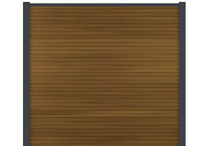 Fence Board WPC Modern Teak 2,1x16x178cm (wb 15 cm)