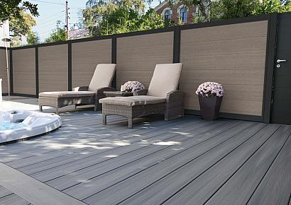Fence Board WPC Premium XL Light Grey 2,1x31x178cm (wb 30cm)