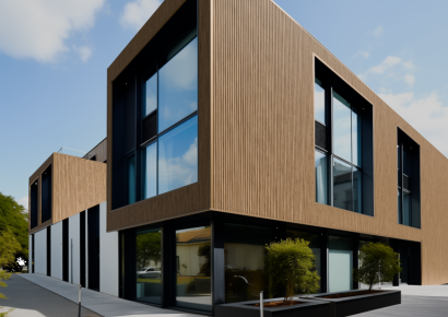 WPC WEO60 Gardenwall Teak 3,3x17x390cm (wb 14cm) Brandklasse E