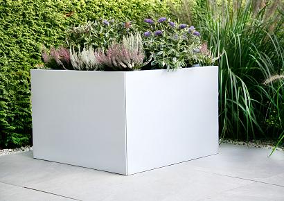 Bloembak vlak  180x300x60cm wit