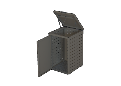 Kliko-ombouw 240L - 1 stuk taupe met klep