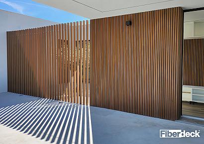 Brise soleil 4,2x14,5x390cm Teak