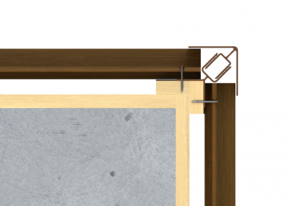 WEO alu klikprofiel 5x5x300cm Dark Grey