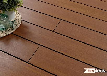 WPC 2,3x13,8x300cm Fiberdeck Exotics Ipé kantplank massief