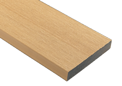 WPC 2,3x13,8x300cm Fiberdeck Premium massief Red Cedar SE kantplank