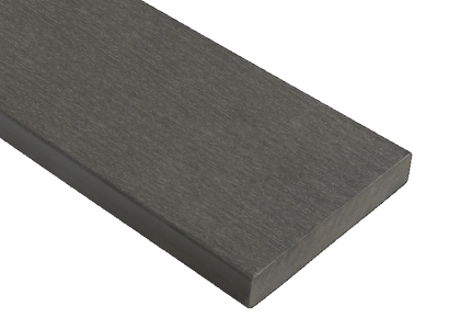 WPC 2,3x13,8x300cm Fiberdeck Premium massief Dark Grey SE kantplank