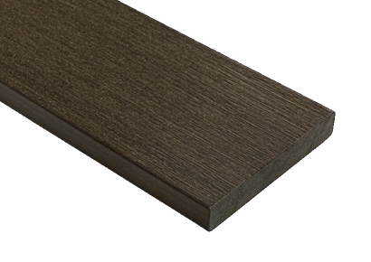 WPC 2,3x13,8x300cm Fiberdeck Vintage Wenge kantplank massief