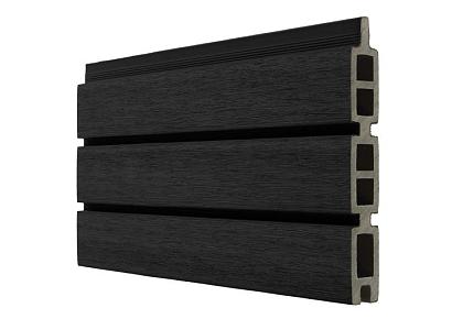 Fence Board WPC Modern Ebony Black 2,1x16x178cm (wb 15 cm)