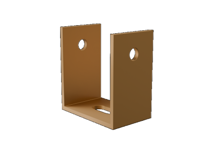 Brise soleil U-beugel Red Cedar verpakt per 16 stuks