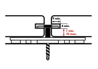 Cobra hybride clip 7-22 montageset voor bamboe 90st incl. schroeven 4,2x35 mm per set