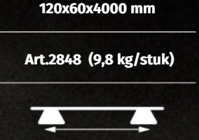 StructurAL alu 6x12x400cm
