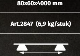 StructurAL alu 6x8x400cm