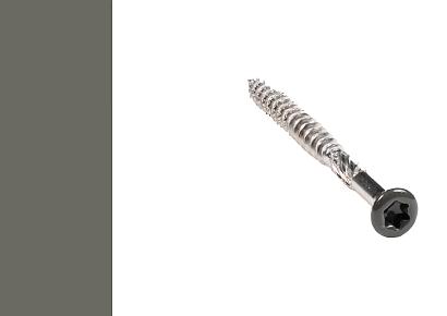 Cobra razorspin schroef rvs a2 5x60mm Dark Grey voor montage op houten onderbalk (50 schroeven)