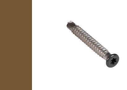 Cobra schroef a4 5,5x45mm Teak voor WPC op alu onderbalk (50 schroeven)