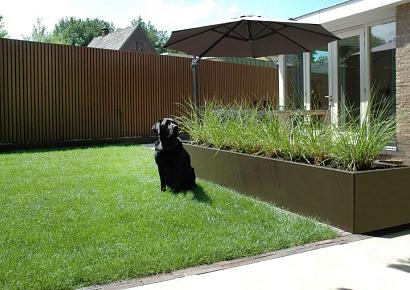 Plantenbak vlak supra bruin 120x90x80cm