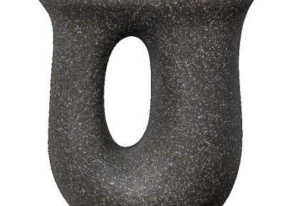 Moson bijzettafel met spikkels zwart