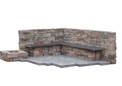 Combiwall splitton uno 30x15x12cm kilimanjaro