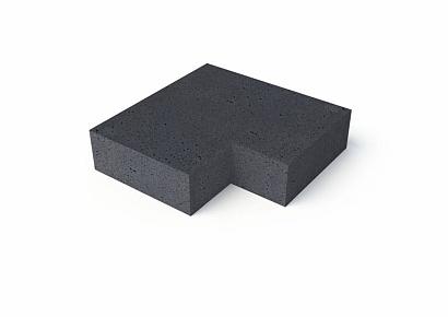 Oud Hollandse traptrede hoekstuk 37x15cm buiten 90gr antraciet