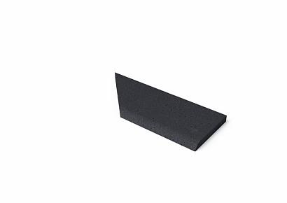 Oud Hollandse zwembadrand rechts 100/60x40x5cm carbon