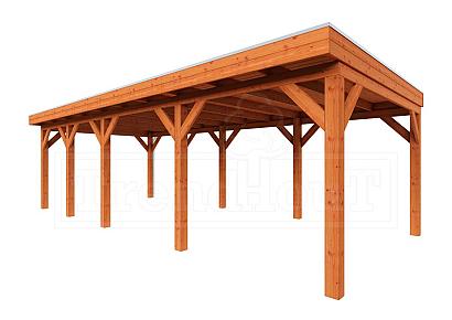 Buitenverblijf Mensa 850x400x260cm (bxdxh)