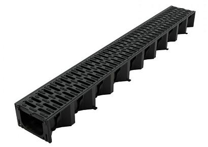 ACO Hexaline roostergoot zwart 100cm
