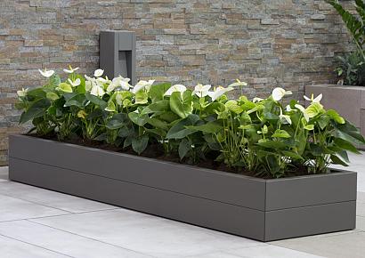 Plantenbak modulair 240x60x28cm taupe