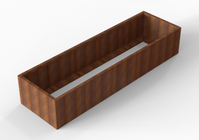 Plantenbak module+ 90x300x56cm