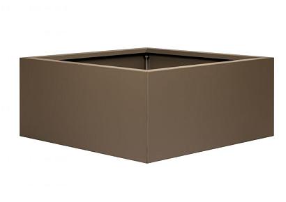 Plantenbak vlak supra bruin 90x90x80cm