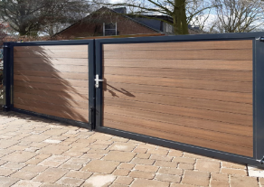 Boston maatwerk Dubbele poort klein max (B) 400cm (H) 100cm