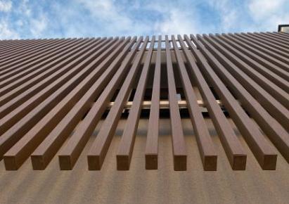 Brise soleil eindkap 4,2x6cm Teak (24 stuks)