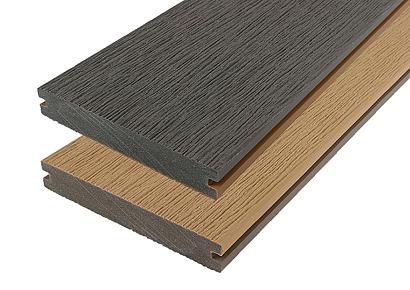WPC 2,3x13,8x400cm Fiberdeck Vintage Lunar Grey/Cedar massief