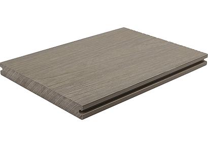 WPC 2,3x21x400cm Fiberdeck Premium massief Light Grey