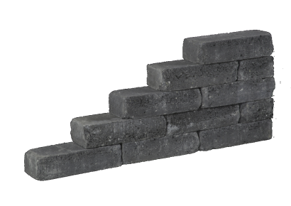 Pilestone line 40x15x10cm coal