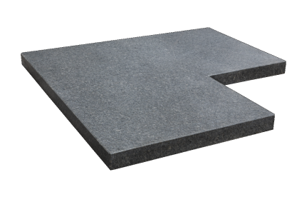 Vijverrand hoek pacific waterjet 50/30x50x3cm