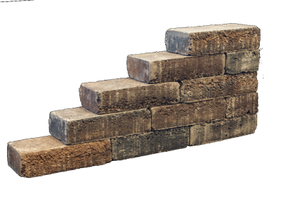 Pilestone line 40x15x10cm walnut
