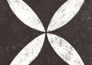 Solostone Belgian Stone Flower White 70x70x3,2cm