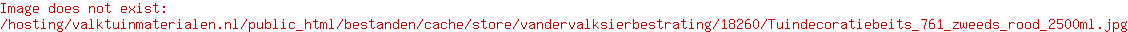 Tuindecoratiebeits 761 zweeds rood 2500ml