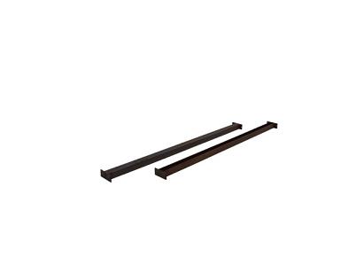 U-profiel tbv bamboemat 120cm roest set a 2st