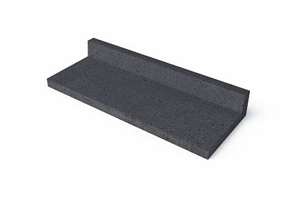 Oud Hollandse traptrede 100x40x15cm antraciet L-vorm