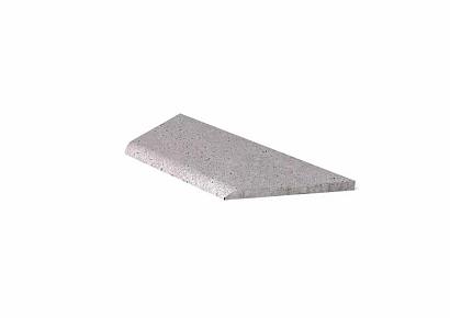 Oud Hollandse zwembadrand links 100/60x40x5cm grijs