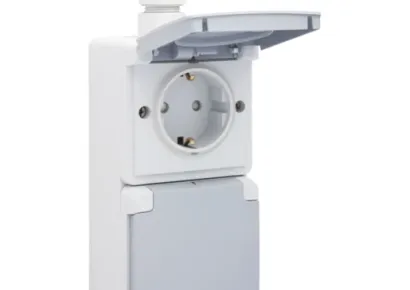 WCD dubbel vert opbouw grijs - 2700111072