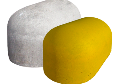 Megablok 45x49x90cm geel