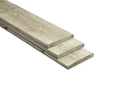 Geschaafde plank groen 1,8x14,5x400cm