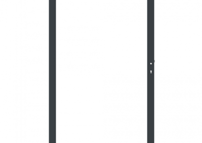 Boston alu vulbaar poortframe 120x183cm incl. insteekslot RAL7016