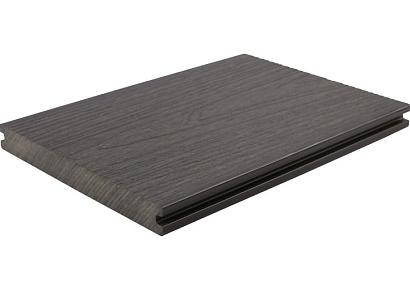 WPC 2,3x21x400cm Fiberdeck Premium massief Dark Grey