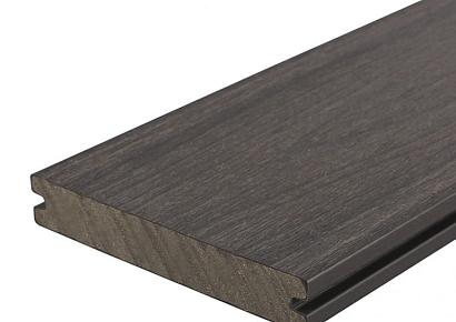 WPC 2,3x13,8x400cm Fiberdeck Premium massief Dark Grey