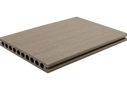 WPC 2,3x21x400cm Fiberdeck Premium RHK Light Grey
