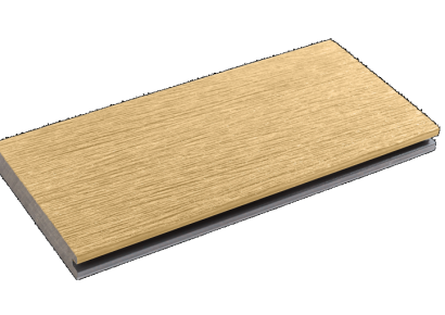 WPC 2,3x13,8x300cm Fiberdeck Vintage Lunar Grey / Cedar