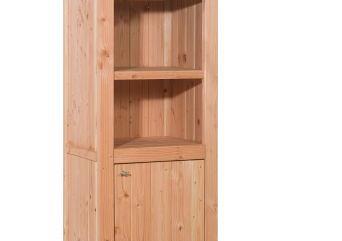 Buitenkeuken enkel 168 Excellent 168x61,5x56cm (hxbxd) met 3 schappen en deuren onbehandeld