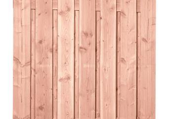 Douglas fijnbezaagd plankenscherm 15-planks 180x180cm onbehandeld